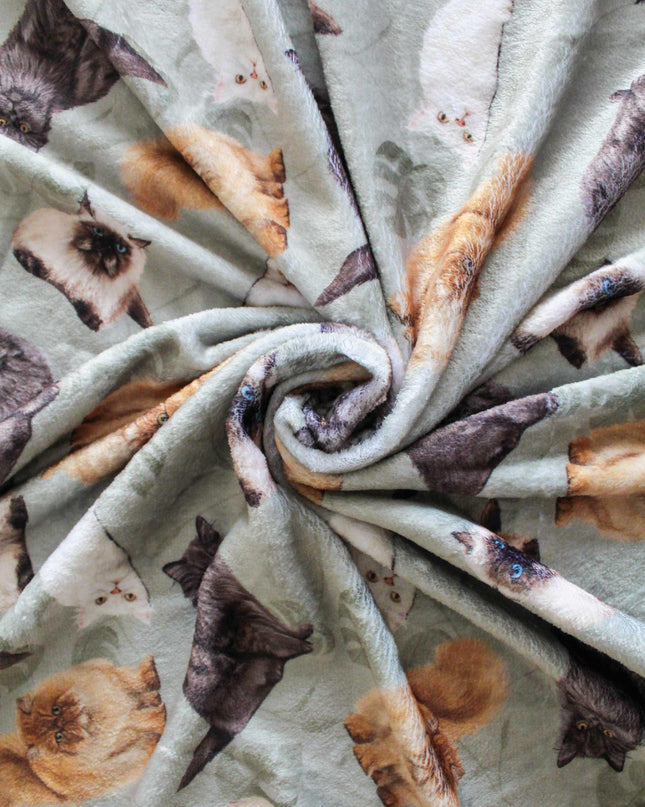 DECKE PERSERKATZEN GRÜN