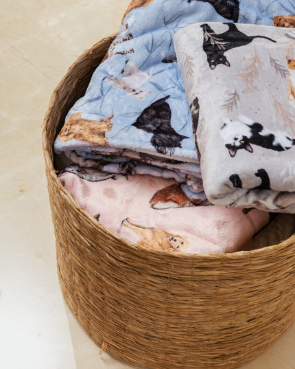 DECKE KLEINE RASSEN BLAU