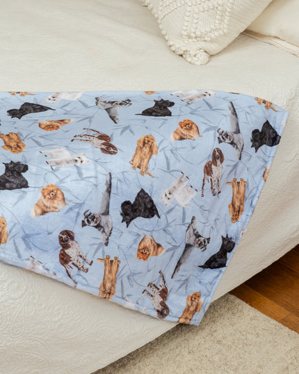 DECKE KLEINE RASSEN BLAU
