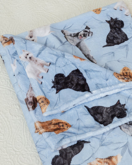DECKE KLEINE RASSEN BLAU