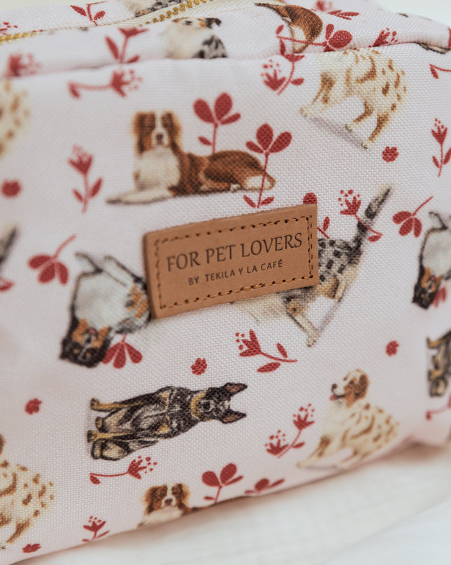 KOSMETIKTASCHE SCHÄFERHUNDE ROSA