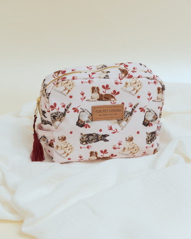 KOSMETIKTASCHE SCHÄFERHUNDE ROSA