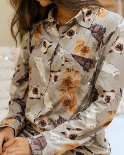 SCHLAFANZUG - LANGE HOSE PERSERKATZE