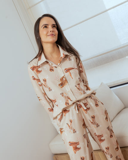 SCHLAFANZUG - LANGE HOSE GOLDEN RETRIEVER