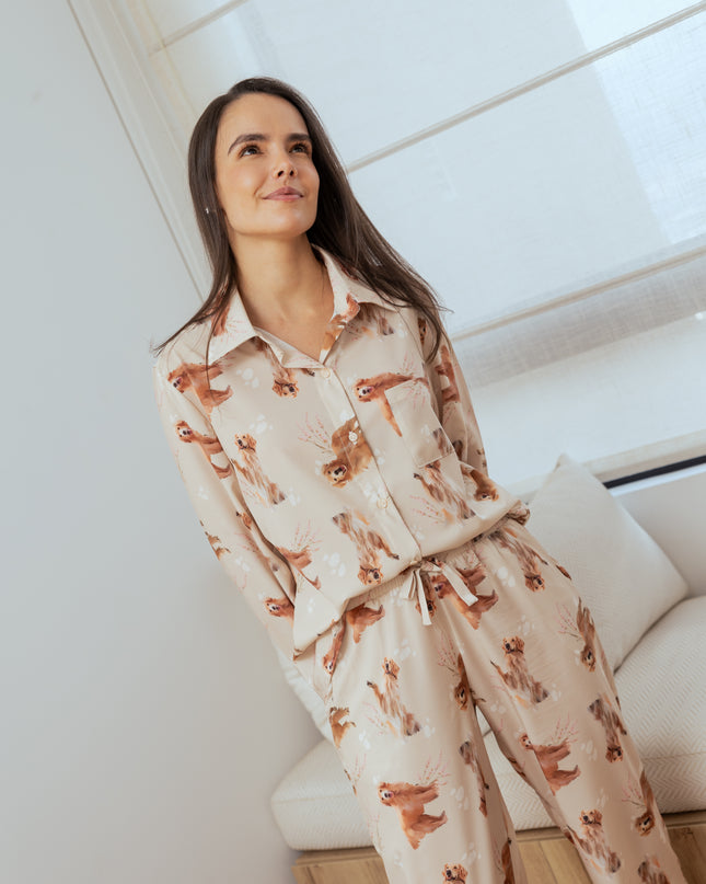 SCHLAFANZUG - LANGE HOSE GOLDEN RETRIEVER