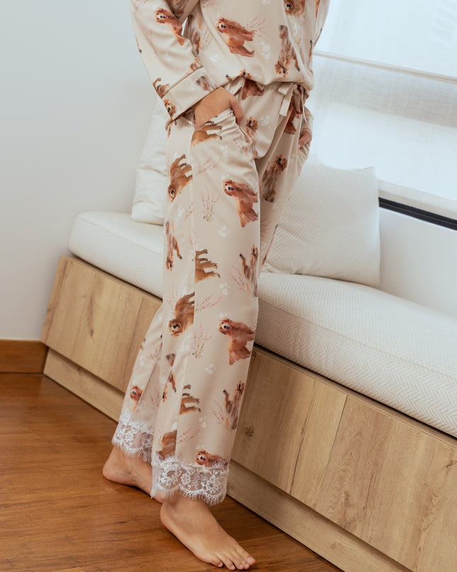 SCHLAFANZUG - LANGE HOSE GOLDEN RETRIEVER