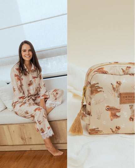 SCHLAFANZUG - LANGE HOSE GOLDEN RETRIEVER