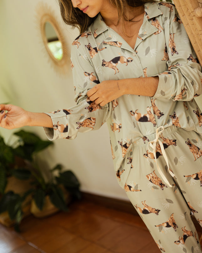 SCHLAFANZUG - LANGE HOSE DEUTSCHER SCHÄFERHUND