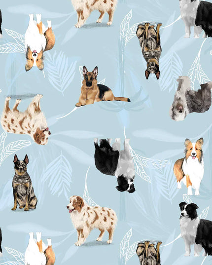 SCHLAFANZUG - KURZE HOSE SCHÄFERHUNDE BLAU