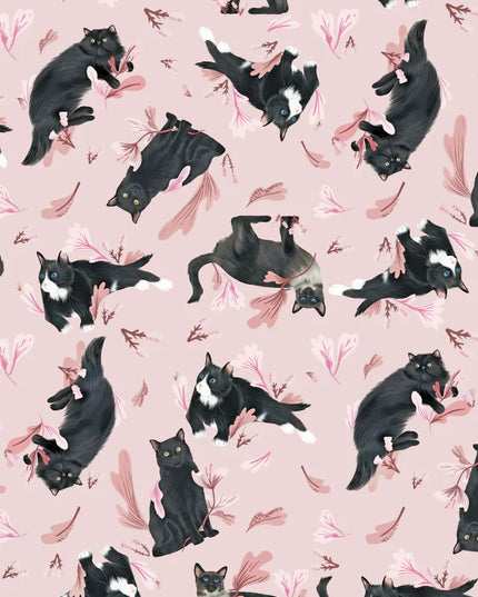 SCHLAFANZUG - KURZE HOSE SCHWARZE KATZEN