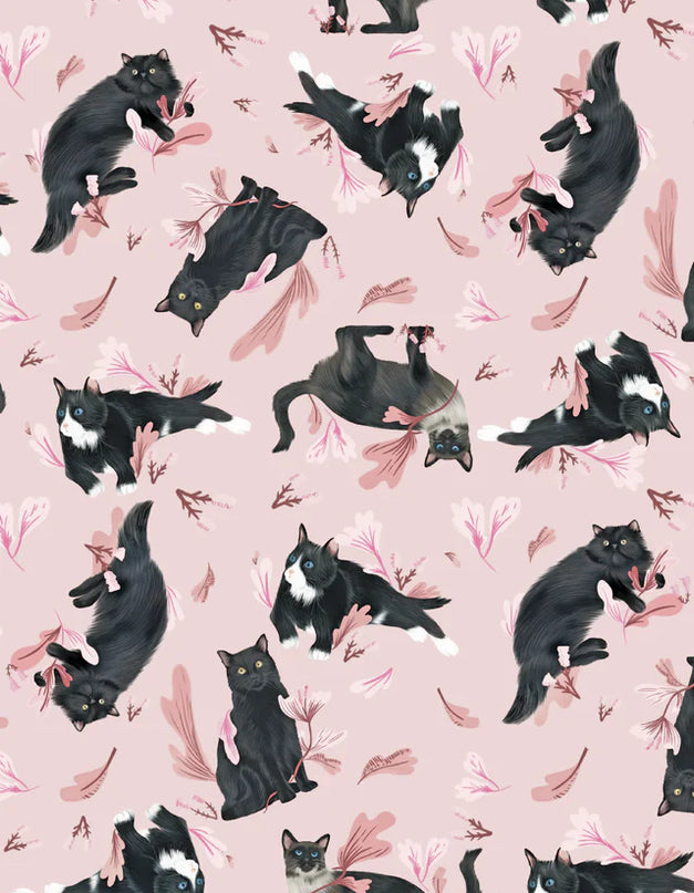 SCHLAFANZUG - KURZE HOSE SCHWARZE KATZEN