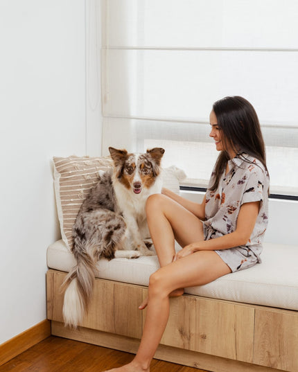 SCHLAFANZUG - KURZE HOSE BORDER COLLIE