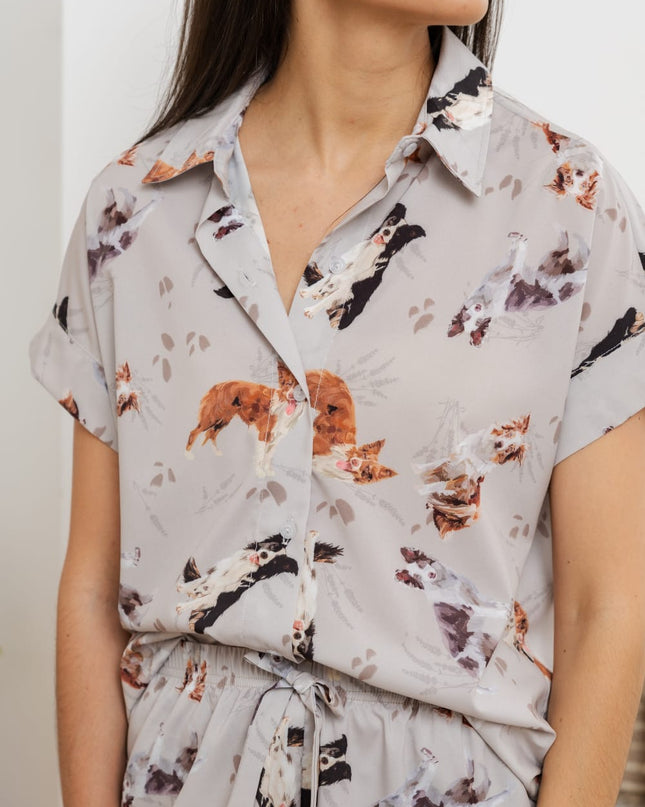 SCHLAFANZUG - KURZE HOSE BORDER COLLIE